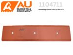 Orange Centre Edge mounting plate for Caterpillar 938F/G buckets, with AU Buckets & Equipment logo and part number 1104711.