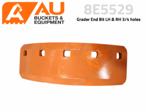 8E5529 - Grader End Bit LH & RH 3/4 holes suits CAT 12 K, M, M2, 120 K, M, M2, 14 G, H, M, 140 H, K, M, M2, 160 H, M, M2