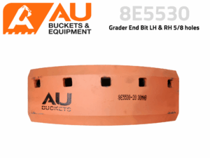 8E5530 - Grader End Bit LH & RH 3/4 holes suits CAT 16 G, H, M