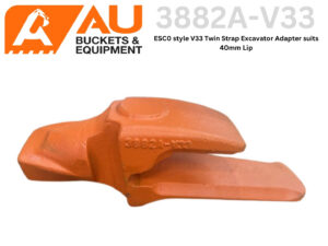 V33-3882A - ESC0 style V33 Twin Strap Excavator Adapter suits 40mm Lip