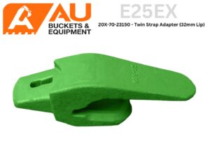 E25EX (20X-70-23150) - ESC0 style 25 Series Conical Twin Strap Excavator Adapter suits 32mm Lip