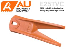 E25TVC - ESC0 style 25 Series Conical Heavy Duty Twin Tiger Tooth