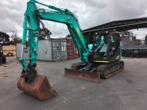 2021 KOBELCO SK85MSR-7 EXCAVATOR 8t WITH RUBBER PADS, SET BUCKETS
